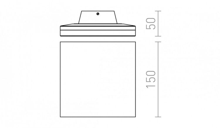 ATHI ścienna biała  230V LED 9.6W IP54  3000K