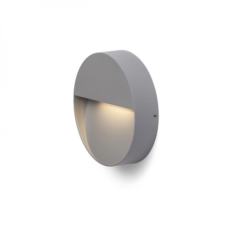 AQILA R ścienna szara  230V LED 6W IP54  3000K