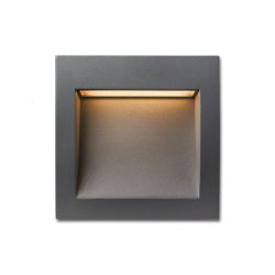 GORDIQ M wpuszczana antracyt  230V LED 3W IP65  3000K