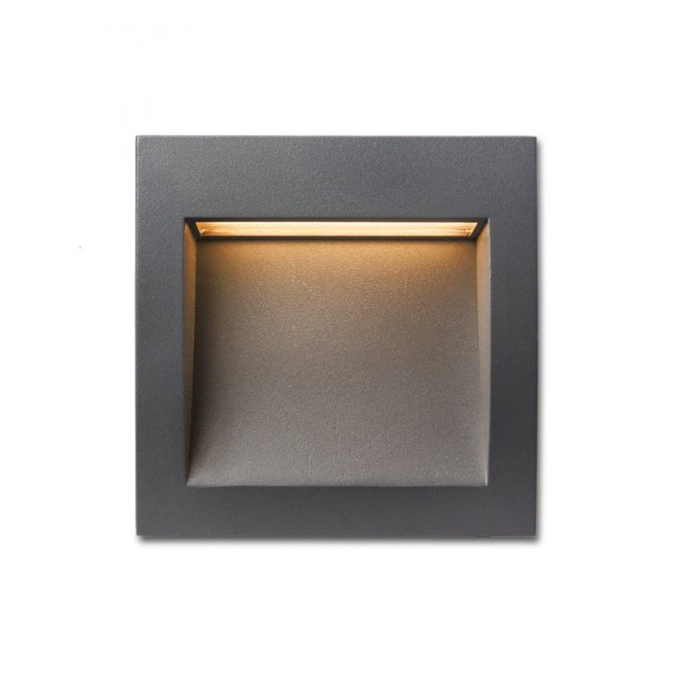 GORDIQ M wpuszczana antracyt  230V LED 3W IP65  3000K