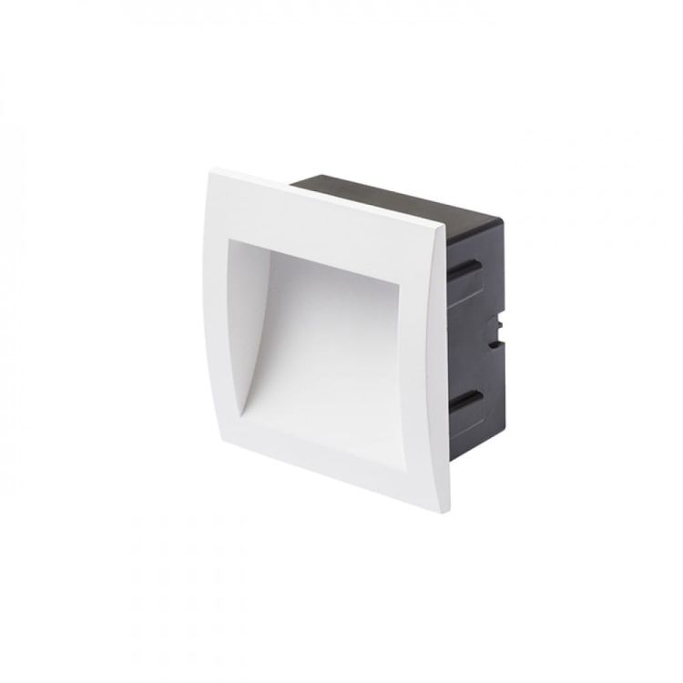 GORDIQ M wpuszczana biała  230V LED 3W IP65  3000K