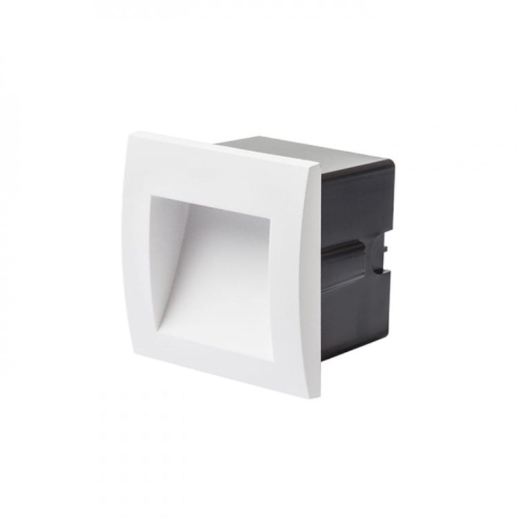 GORDIQ S wpuszczana biała  230V LED 1.5W IP65  3000K
