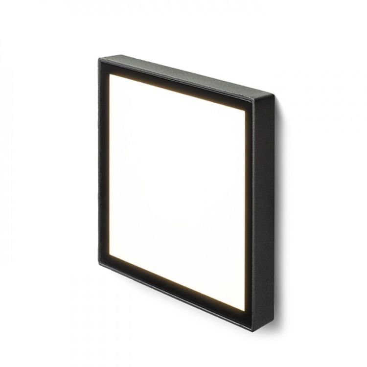 DEJAVU SQ 14 wpuszczana czarna  230V LED 6W IP65  3000K