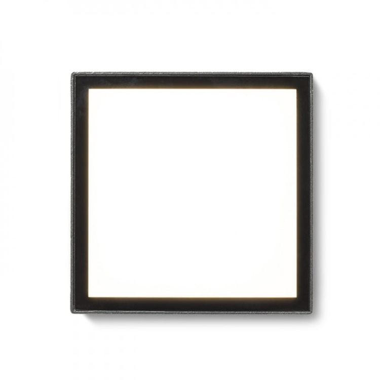 DEJAVU SQ 14 wpuszczana czarna  230V LED 6W IP65  3000K