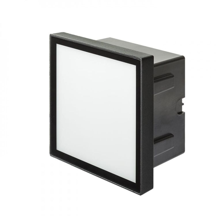 DEJAVU SQ 14 wpuszczana czarna  230V LED 6W IP65  3000K