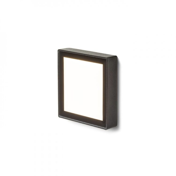 DEJAVU SQ 9 wpuszczana czarna  230V LED 3.5W IP65  3000K