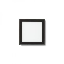 DEJAVU SQ 9 wpuszczana czarna  230V LED 3.5W IP65  3000K