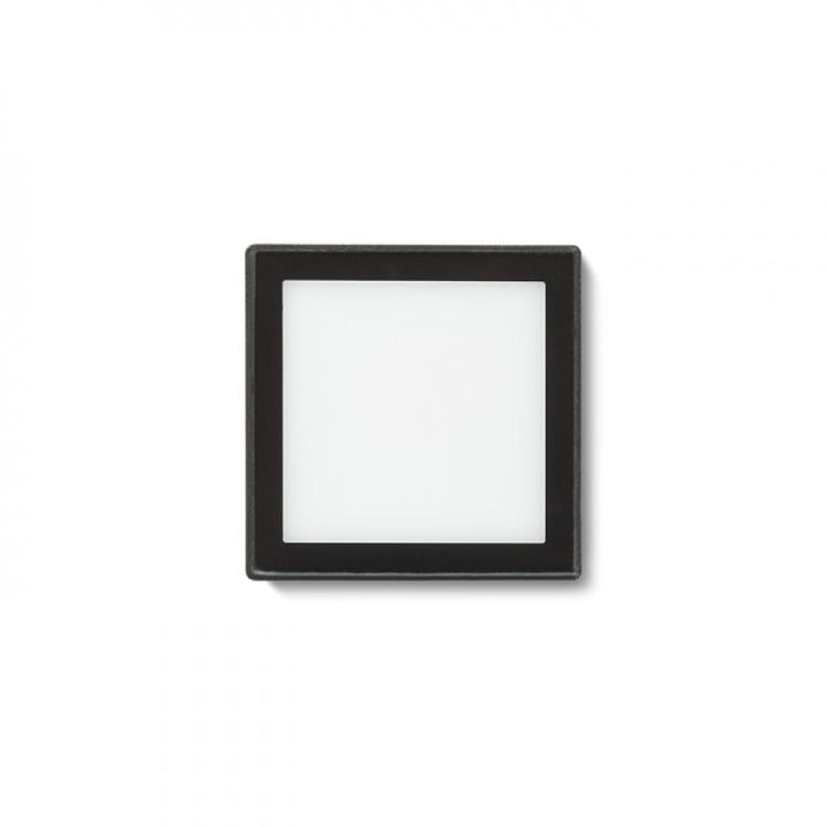 DEJAVU SQ 9 wpuszczana czarna  230V LED 3.5W IP65  3000K