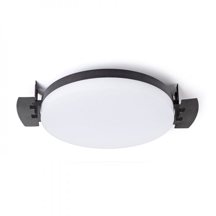 COIMBRA wpuszczana czarna  230V LED 24W  3000K