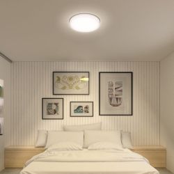 COIMBRA wpuszczana czarna  230V LED 24W  3000K