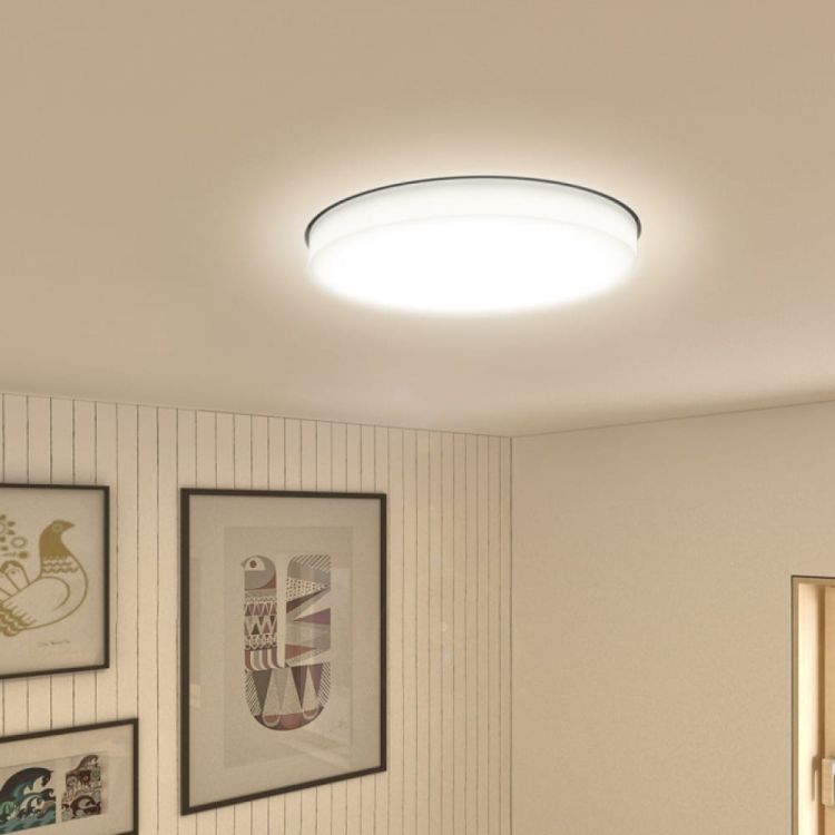 COIMBRA wpuszczana czarna  230V LED 24W  3000K