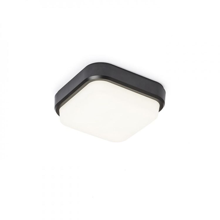 TARIS SQ 17 natynkowa czarna plastik 230V LED 8W IP54  3000K