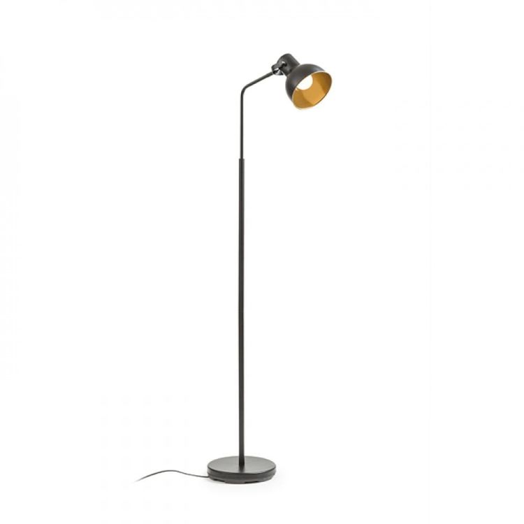 ROSITA podłogowa czarna/złota  230V E27 12W