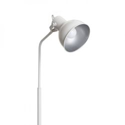 ROSITA podłogowa biała/srebrno-szara  230V E27 12W
