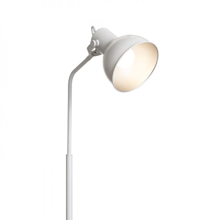ROSITA podłogowa biała/srebrno-szara  230V E27 12W