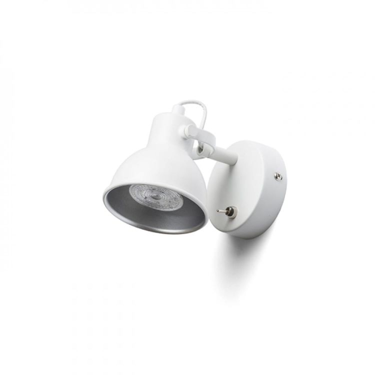 ROSITA I ścienna biała/srebrno-szara  230V LED GU10 9W
