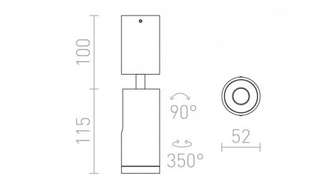 Przejdź do produktu BOGARD sufitowa  nikiel mat 230V LED 5W 40°  3000K