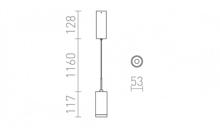 BOGARD wisząca  nikiel mat 230V LED 5W 40°  3000K