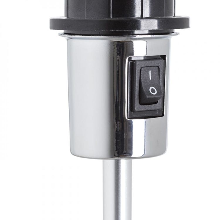 GARDETTE podłogowa czarna aluminium 230V E27 42W