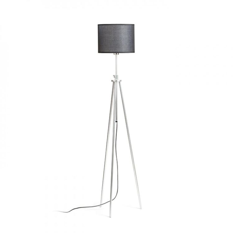 GARDETTE podłogowa czarna aluminium 230V E27 42W