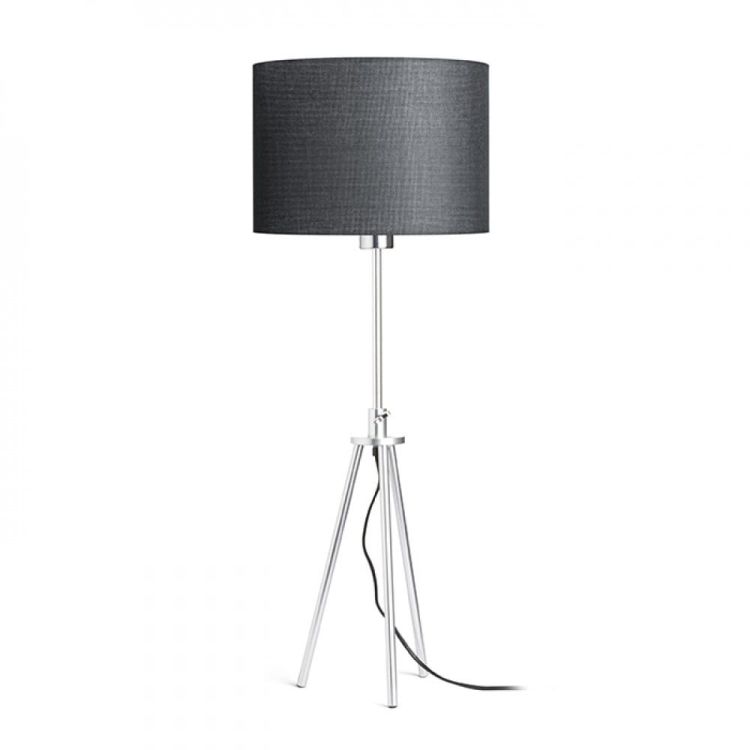 GARDETTE stołowa czarna aluminium 230V E27 42W