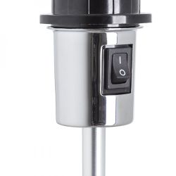 GARDETTE stołowa czarna aluminium 230V E27 42W
