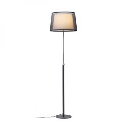 ESPLANADE podłogowa przezroczysta czarna/biała chrom 230V E27 42W