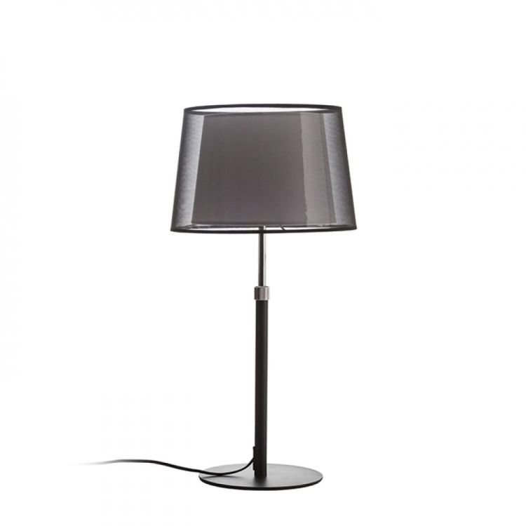 ESPLANADE stołowa przezroczysta czarna/biała chrom 230V E27 42W