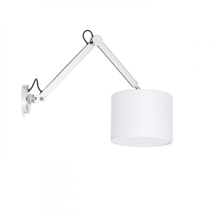 MADISON W ścienna biała chrom 230V E27 42W