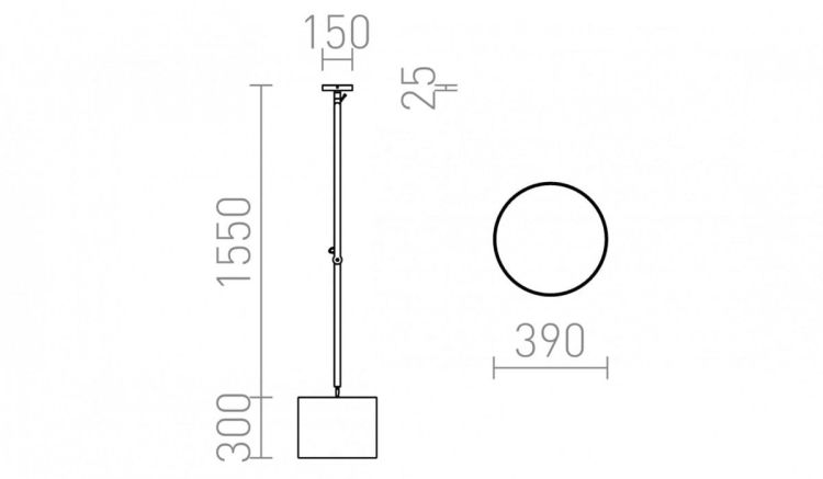 MADISON C sufitowa biała chrom 230V E27 42W