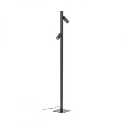 FADO podłogowa czarna  230V LED 2x3W 45°  3000K