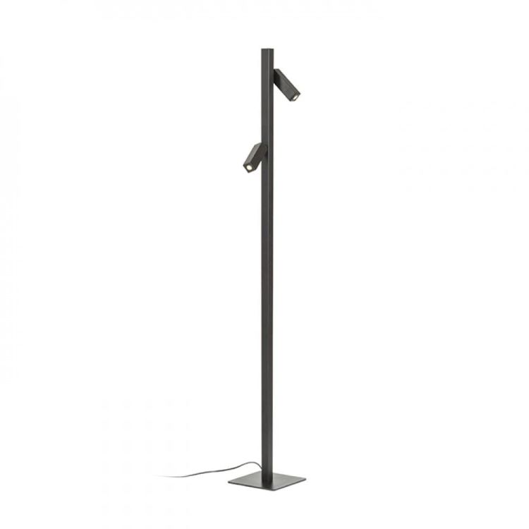 FADO podłogowa czarna  230V LED 2x3W 45°  3000K