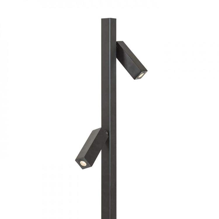 FADO podłogowa czarna  230V LED 2x3W 45°  3000K