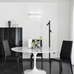 FADO podłogowa czarna  230V LED 2x3W 45°  3000K