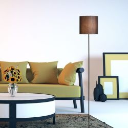 ETESIAN podłogowa czarna  230V E27 28W