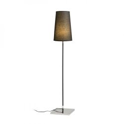 LULU podłogowa czarna chrom 230V E27 28W