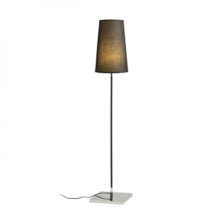 LULU podłogowa czarna chrom 230V E27 28W