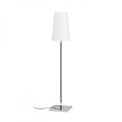 LULU podłogowa biała/czarna chrom 230V E27 28W