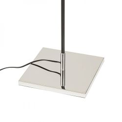 LULU podłogowa biała/czarna chrom 230V E27 28W