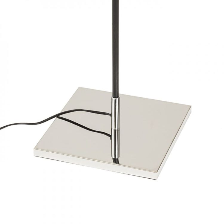 LULU podłogowa biała/czarna chrom 230V E27 28W