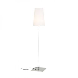 LULU podłogowa biała/czarna chrom 230V E27 28W