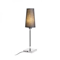 LULU stołowa czarna chrom 230V E27 28W
