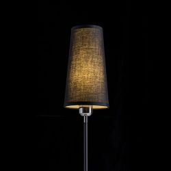 LULU stołowa czarna chrom 230V E27 28W