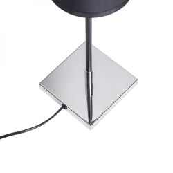 LULU stołowa czarna chrom 230V E27 28W