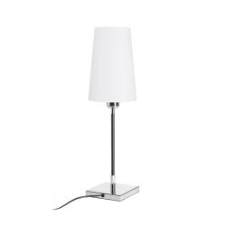 LULU stołowa biała/czarna chrom 230V E27 28W