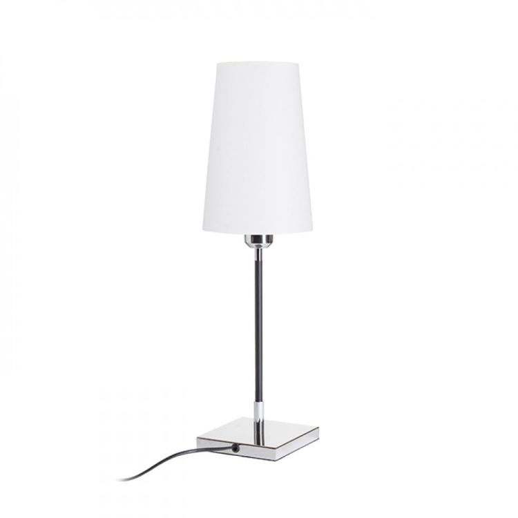LULU stołowa biała/czarna chrom 230V E27 28W