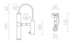 VIPER WL  czarna chrom 230V LED 3W 60°  3000K