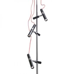 VIPER III sufitowa czarna chrom 230V LED 3x3W 60°  3000K