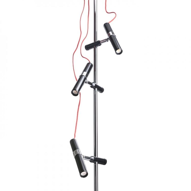 VIPER III sufitowa czarna chrom 230V LED 3x3W 60°  3000K