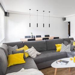 RIGA 28 wisząca czarna  230V LED 6W 38°  3000K
